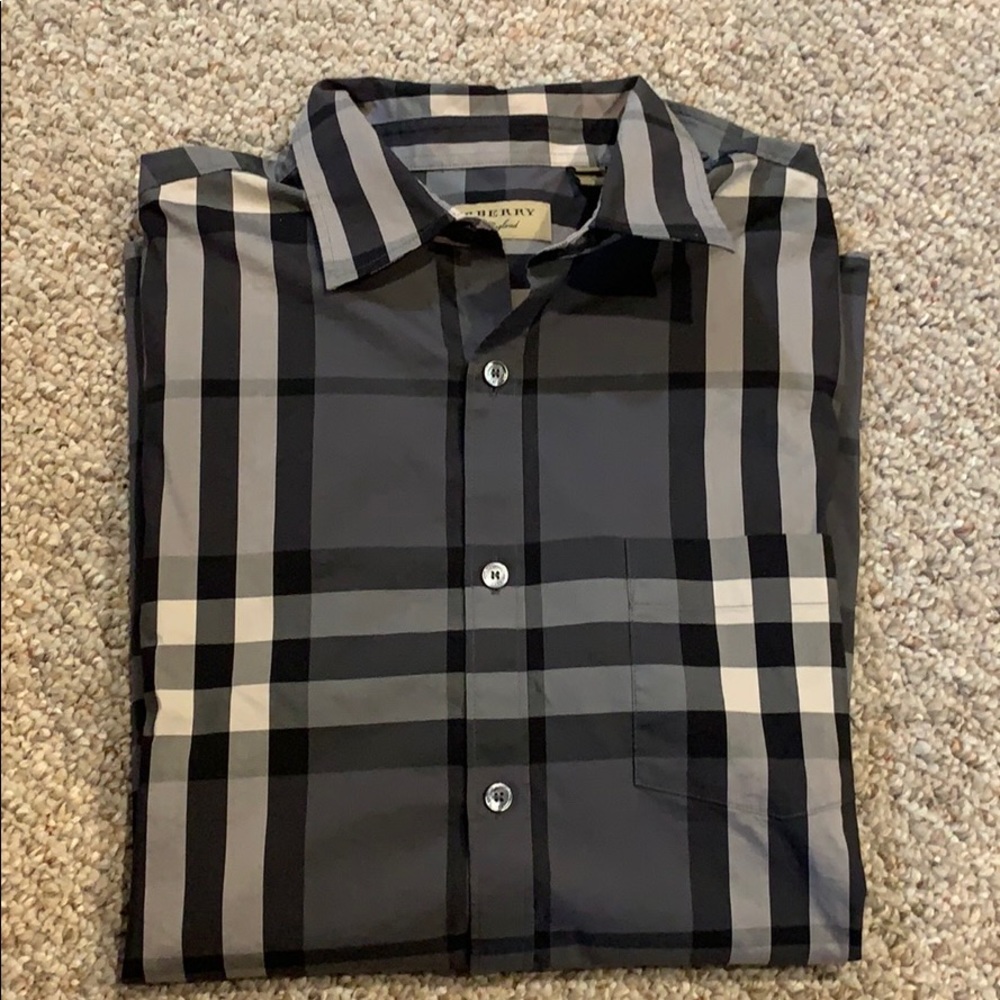 Burberry London Plaid Button Down